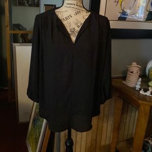 Black rayon blouse
